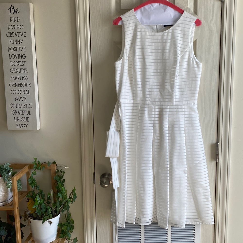 Tommy Hilfiger white sleeveless dress